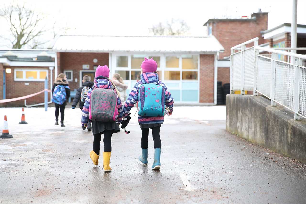 Pupils arrived at Manor Park School and Nursery in Knutsford, Cheshire, this morning which has remained open 