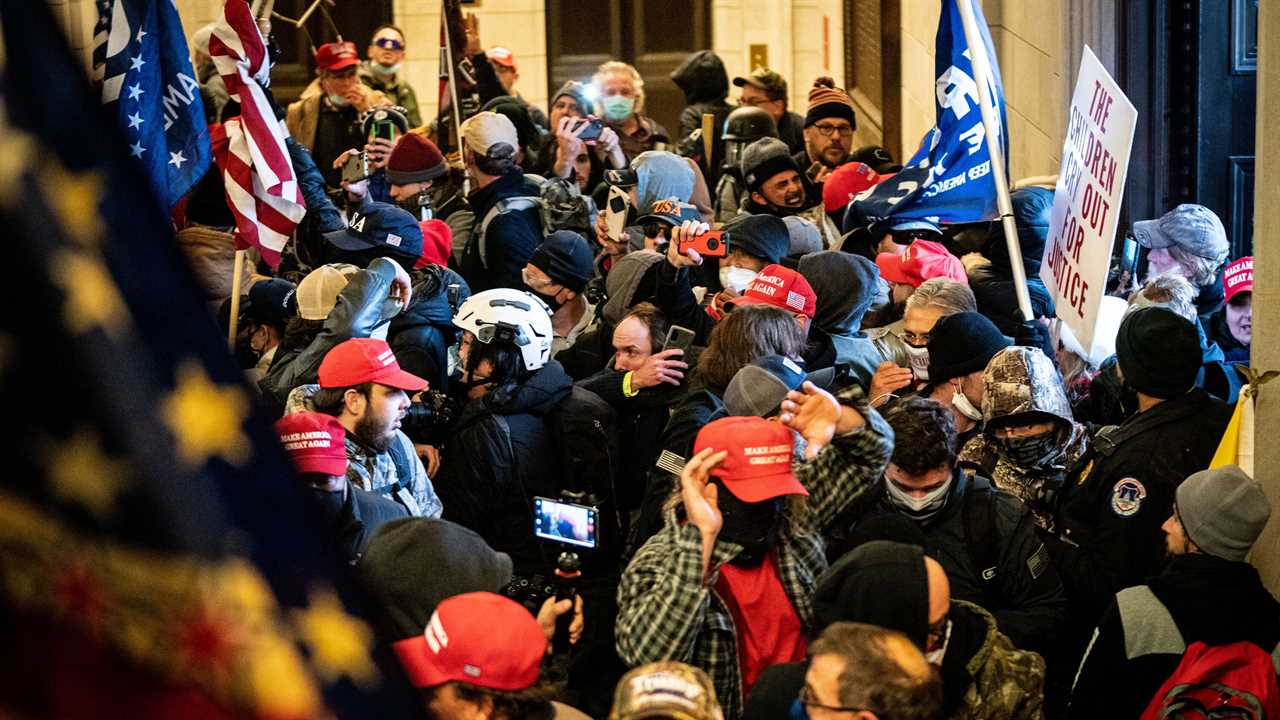 The violent end of the Trump era: a mob and the breach of democracy.
