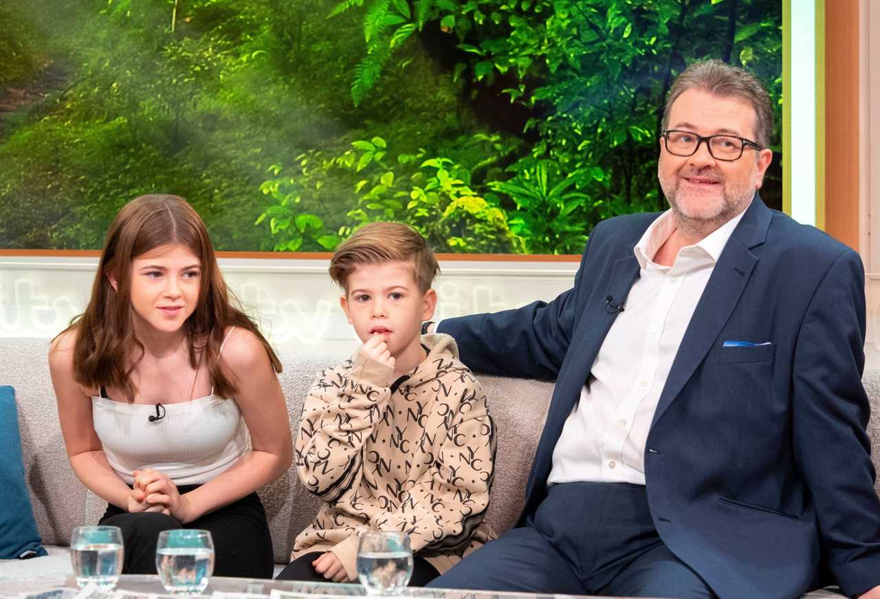 Kate Garraway reveals her kids saw sick husband Derek for the first time since March over Christmas