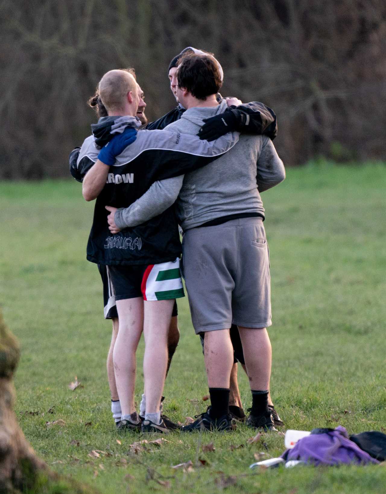 Group of eight pals flout Covid lockdown rules during football match in the park