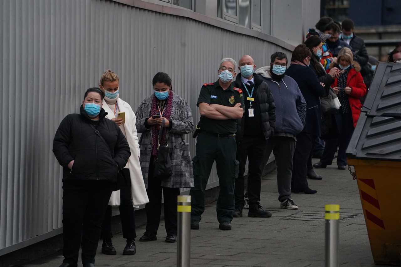 Mass vaccination centres hand first patients Covid vaccines as they could deliver jabs every 45 seconds