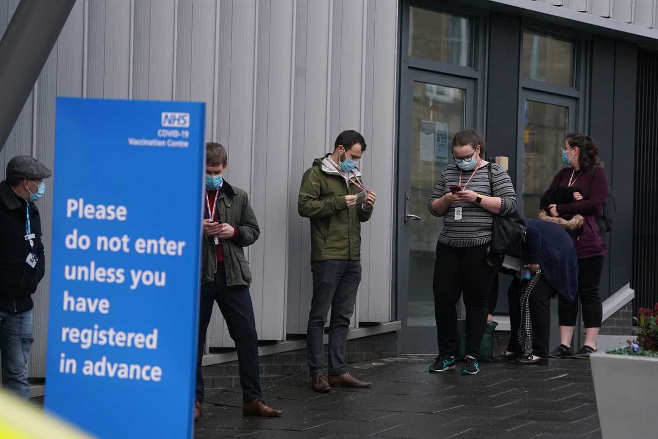 Mass vaccination centres hand first patients Covid vaccines as they could deliver jabs every 45 seconds