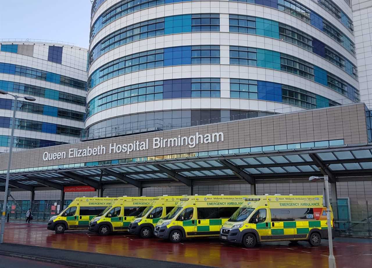 Queen Elizabeth hospital in the Midlands is one of three on the brink of being overwhelmed