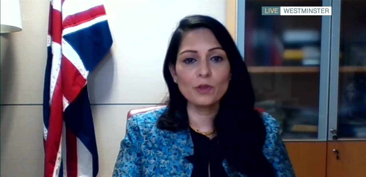 Priti Patel slaps down ‘Covid marshall’ trying to get runner to wear a mask as she vows no new rules ‘today or tomorrow’