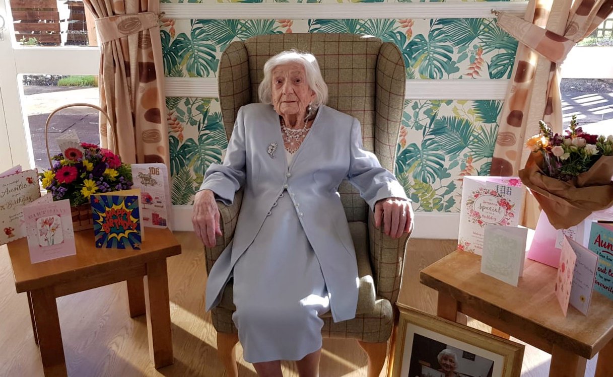 Woman who survived two world wars celebrates 106th birthday by beating Covid