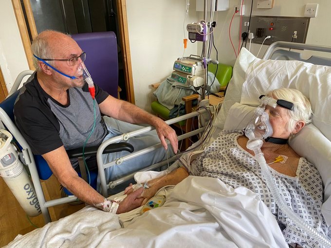 Elderly couple battling coronavirus in two separate hospital wards given opportunity to say goodbye in person