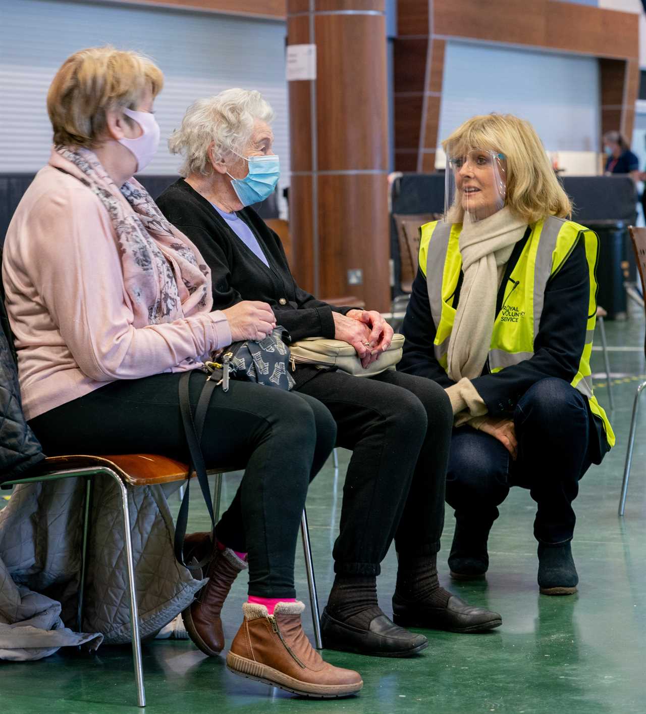 It’s freezing outside but inside Epsom vaccination centre there’s a glow of hope