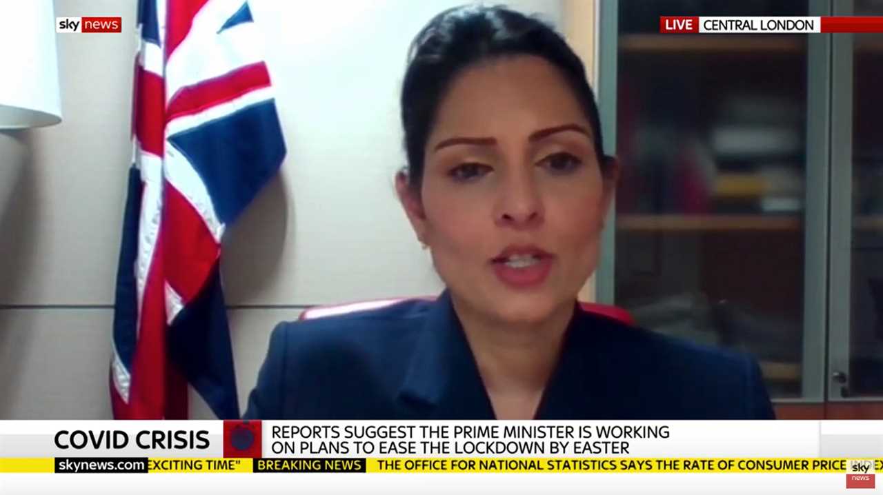 Priti Patel says ‘we have a long way to go’ before lifting Covid lockdown as vaccine rollout ‘at pivotal stage’