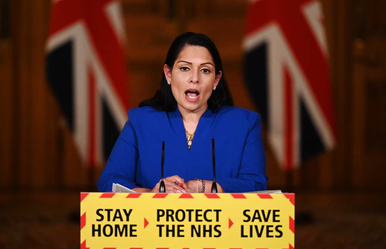 Priti Patel to give No10 press conference at 5pm with Brits facing tougher crackdown