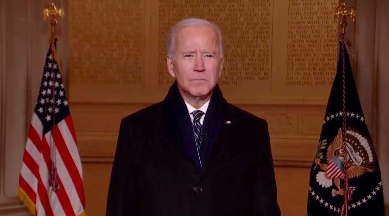 Biden blasted by critics for going maskless on federal property hours after signing mandate – but he WAS on TV