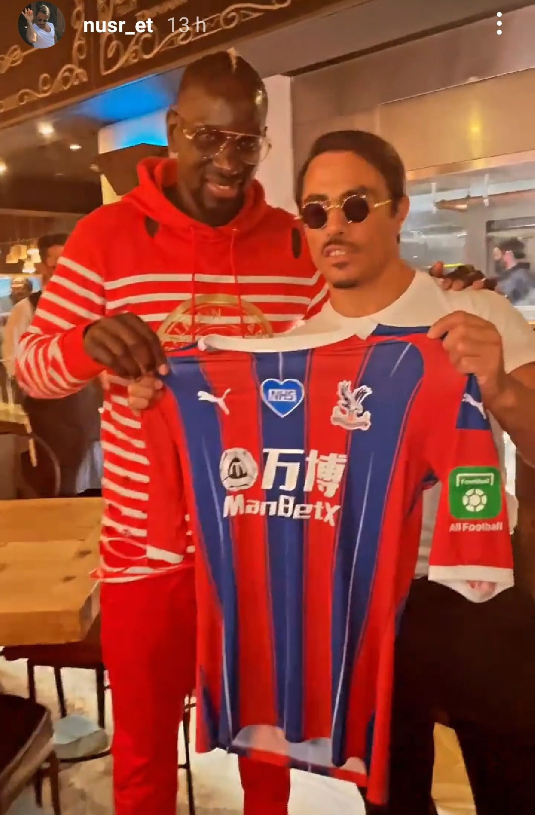 Crystal Palace investigating Mamadou Sakho after he was pictured in Salt Bae’s Dubai restaurant