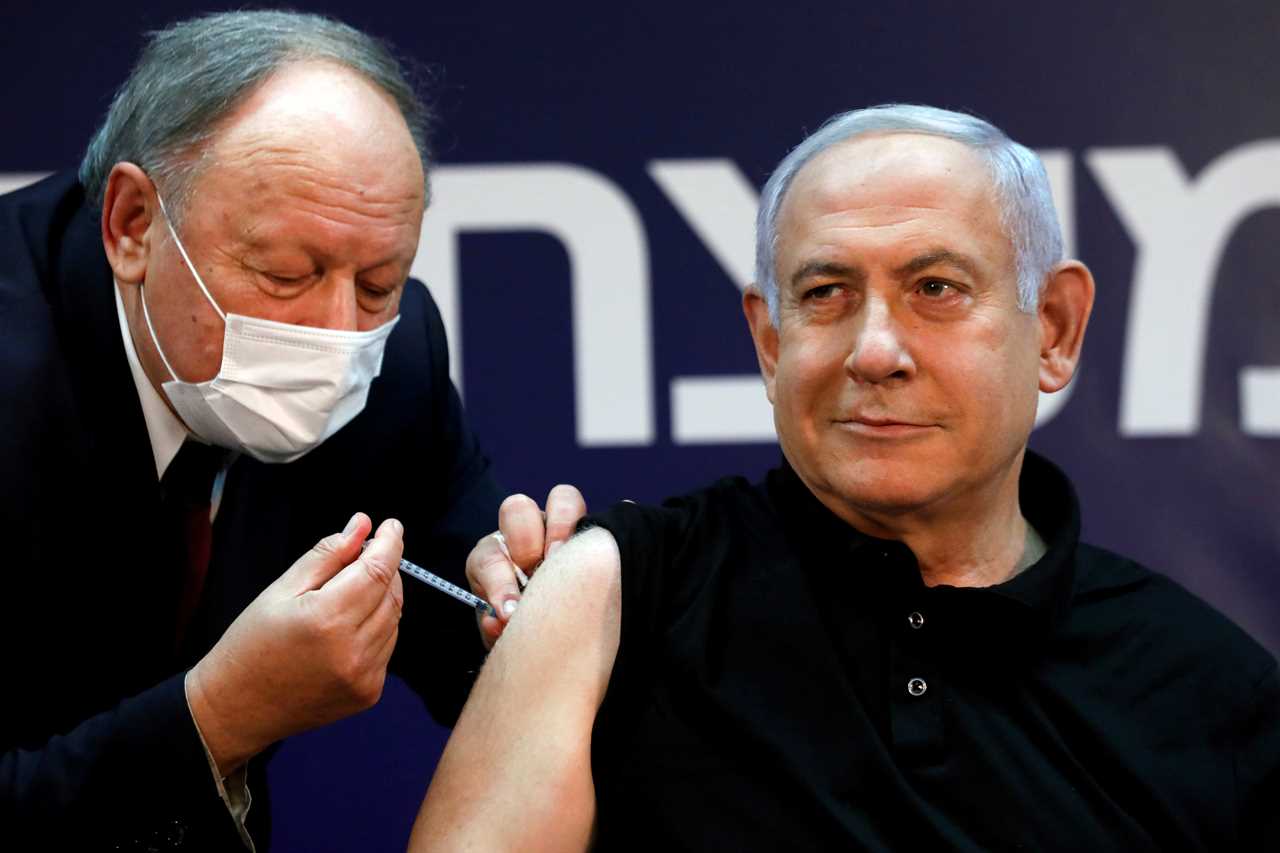 Israeli healthcare group says Covid cases have plunged by 60% among over-60s vaccinated with Pfizer jab