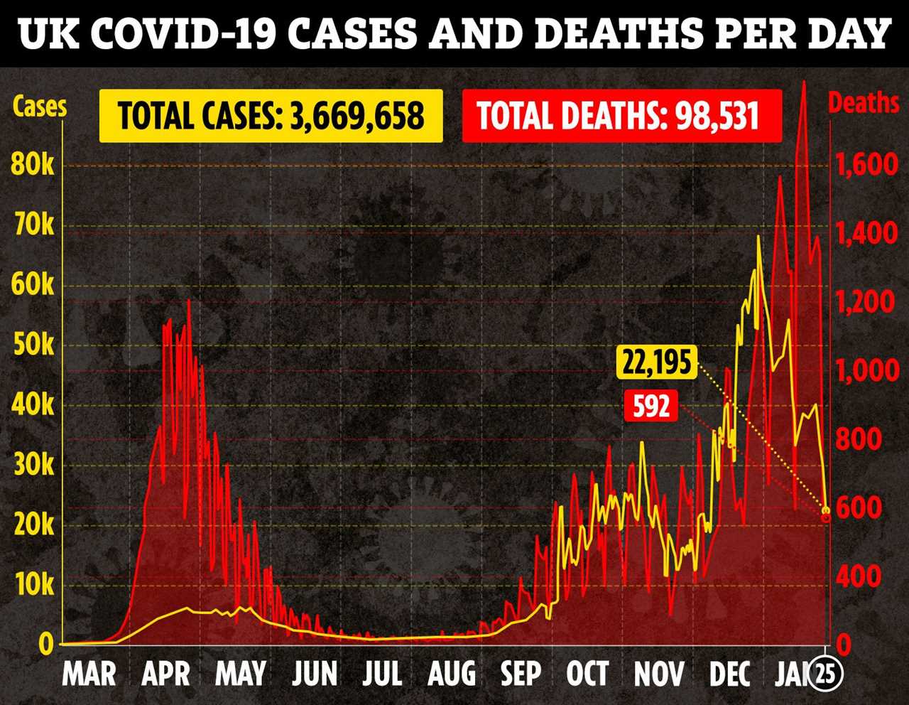 Cases are finally dropping amid hopes Brits have battled past the peak of the pandemic