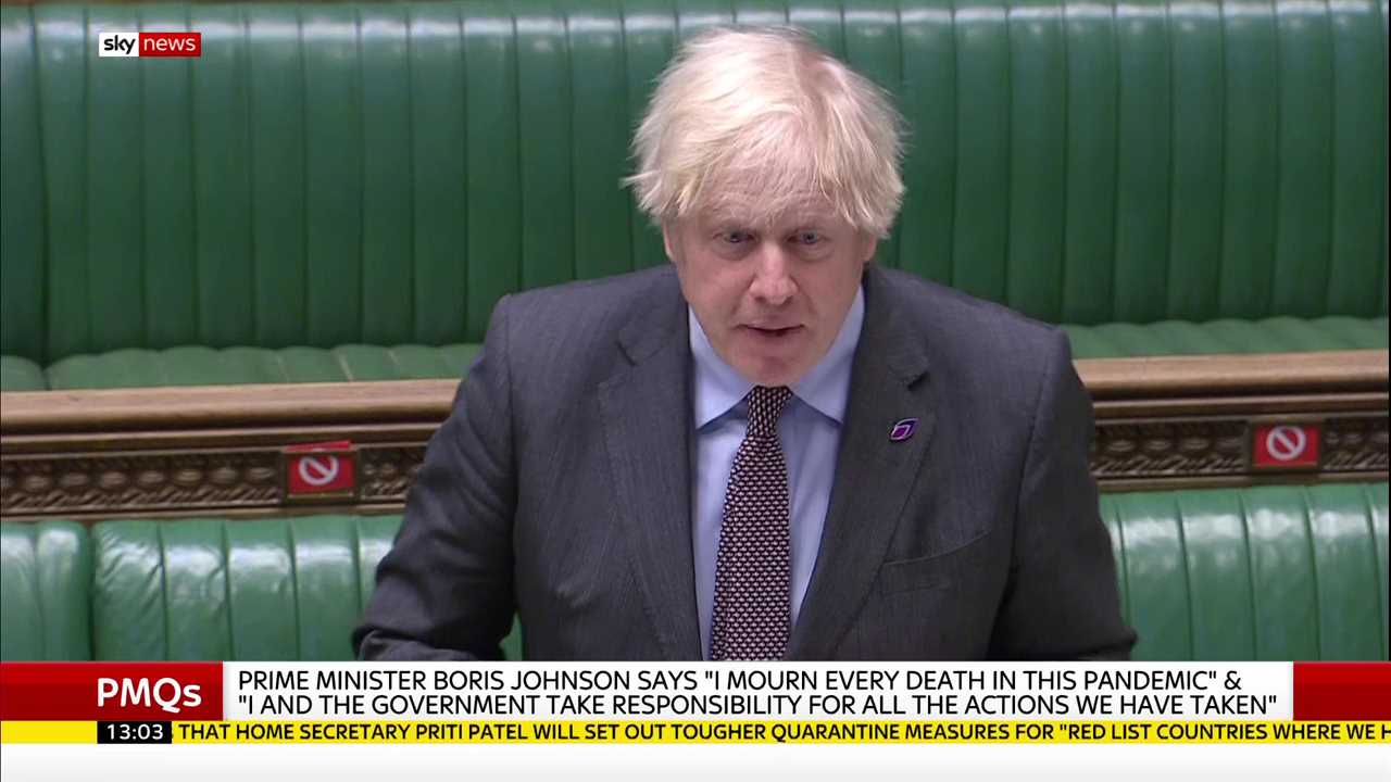 Boris Johnson extends England’s lockdown for three MORE weeks until March 8 & schools won’t got back after half-term