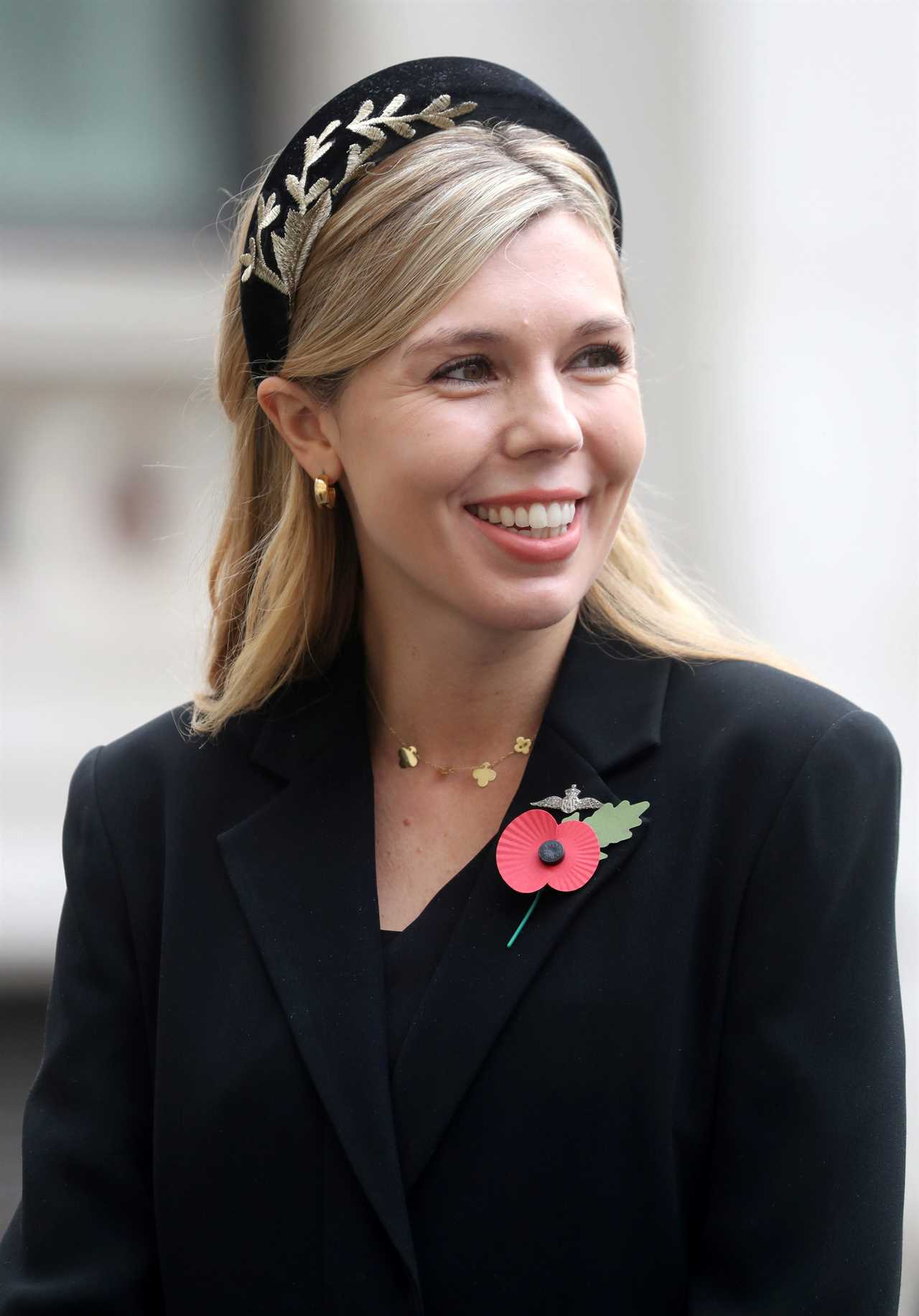 Carrie Symonds bonds with two cheetah brothers at wildlife park in Kent