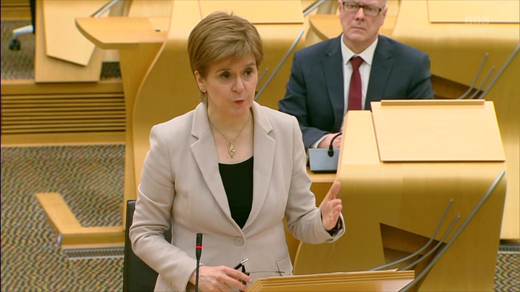 Nicola Sturgeon announces primary schools will return from February 22 in Scotland – two weeks before England