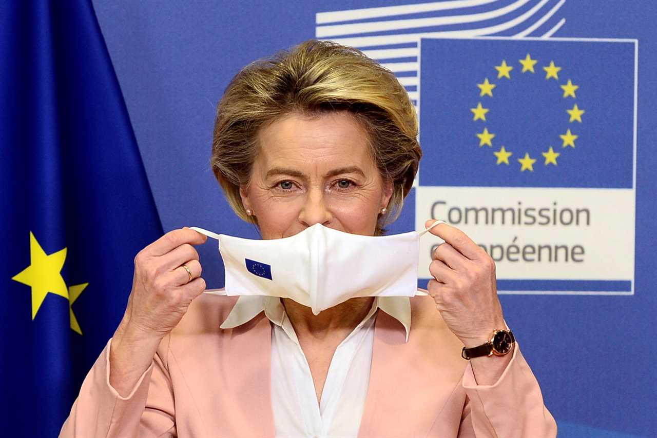 Brussels boss says she’s proud of EU’s shambolic vaccine rollout and accuses Britain of ‘compromising safety’