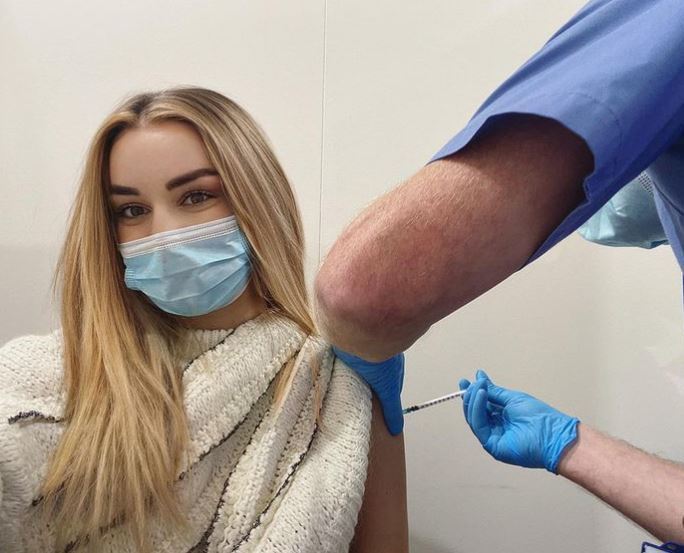 Love Island’s Rachel Fenton gets coronavirus jab after battling the illness twice