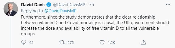 Vitamin D ‘reduces Covid deaths by 60%’, study finds as MP calls for therapy to be ‘rolled out in every hospital’