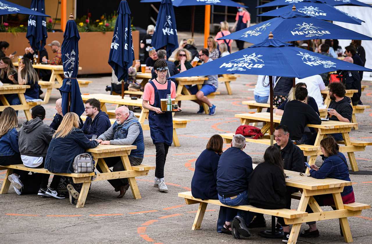 Brits WON’T have to order a ‘substantial meal’ as beer gardens and outside restaurants are opened by Easter