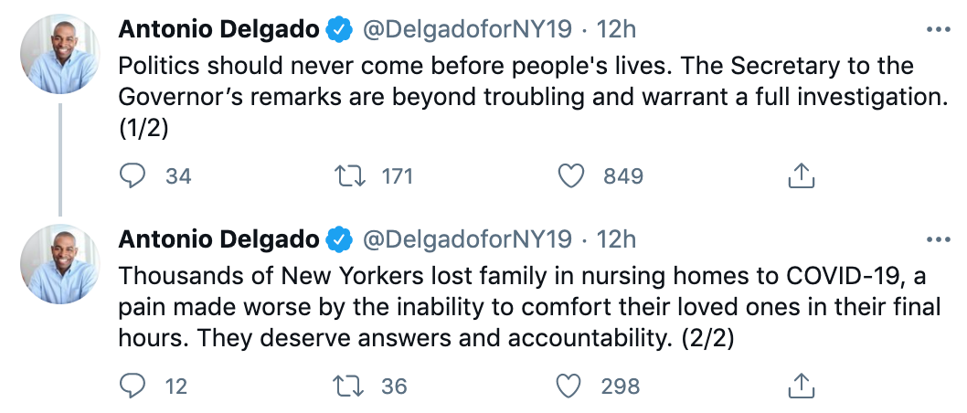 New York Governor Cuomo extends Covid curfew as Dem calls for probe into nursing home deaths for grieving families