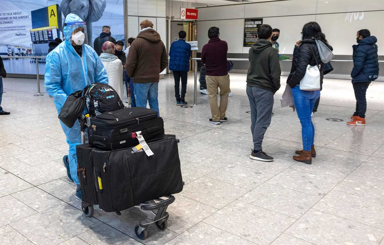 Heathrow warns of 5-hour airport queues while flights could be suspended when new Covid border controls are enforced