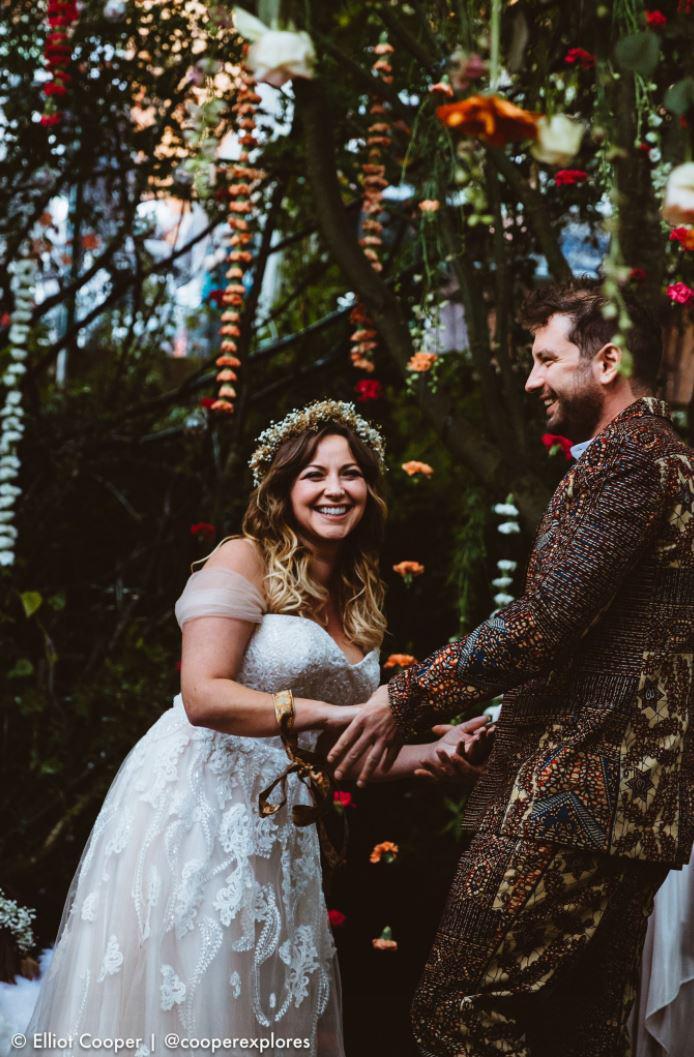 Charlotte shared photos of her romantic wedding to Jonathan Powell