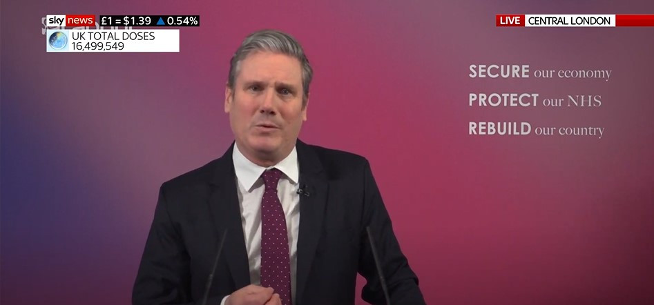 Labour leader Sir Keir Starmer says we MUST make this lockdown the last & calls for post-war style spirit to rebuild UK