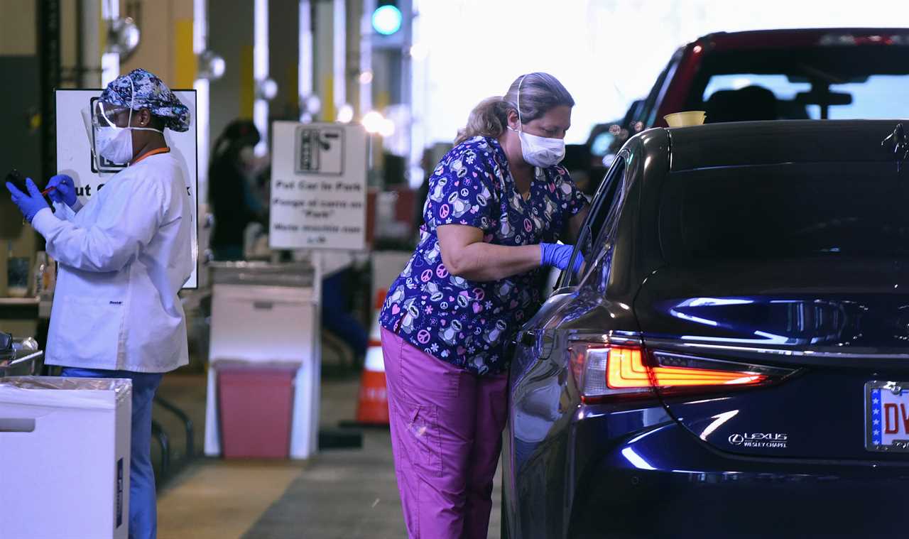 Two Florida women, aged 34 and 44, ‘dressed as GRANDMAS’ to get second Covid vaccine dose after getting 1st jab