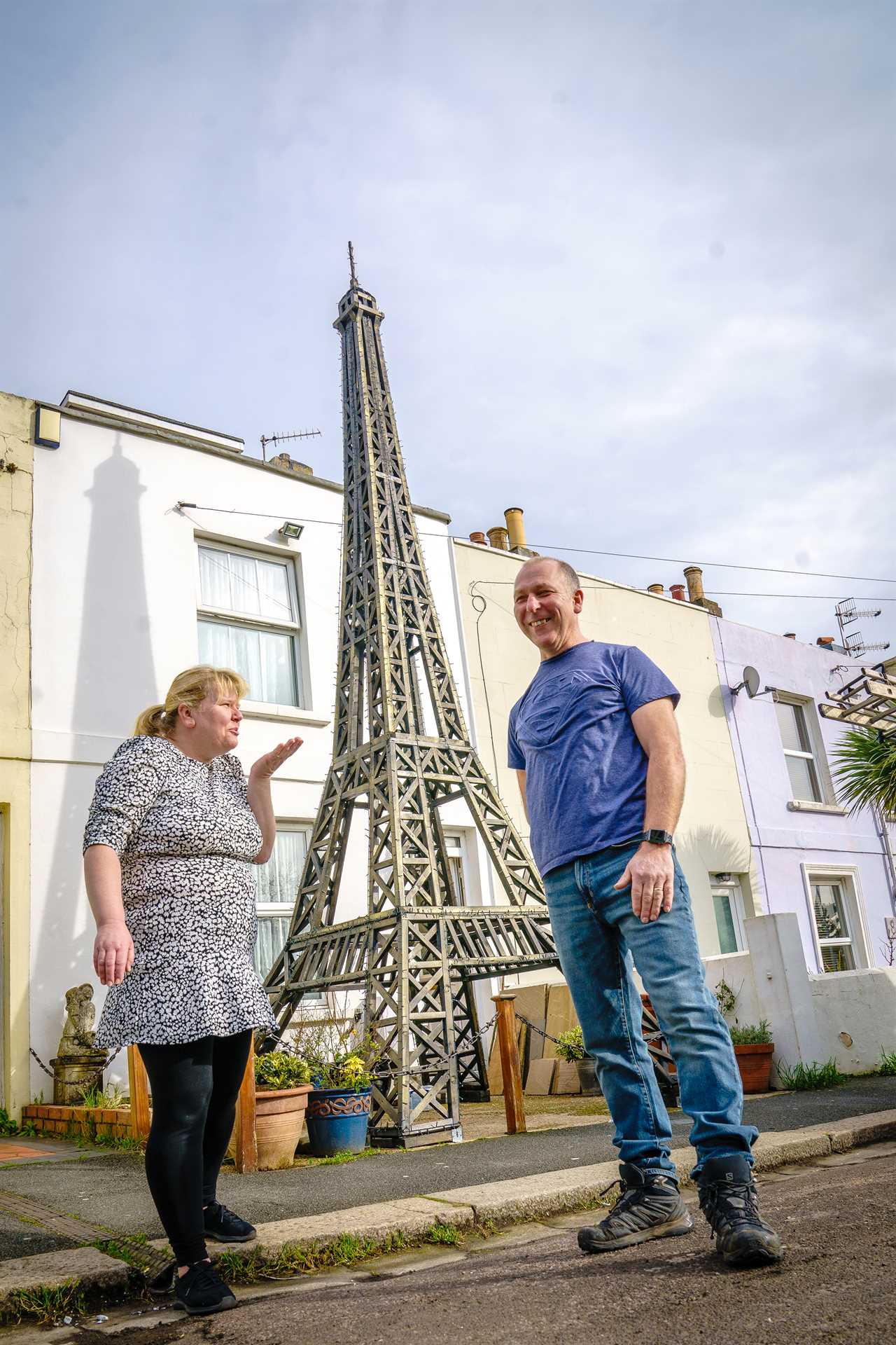 Hopeless romantic ordered to pull down 22ft model of Eiffel Tower he built for wife after Covid scuppered getaway plans