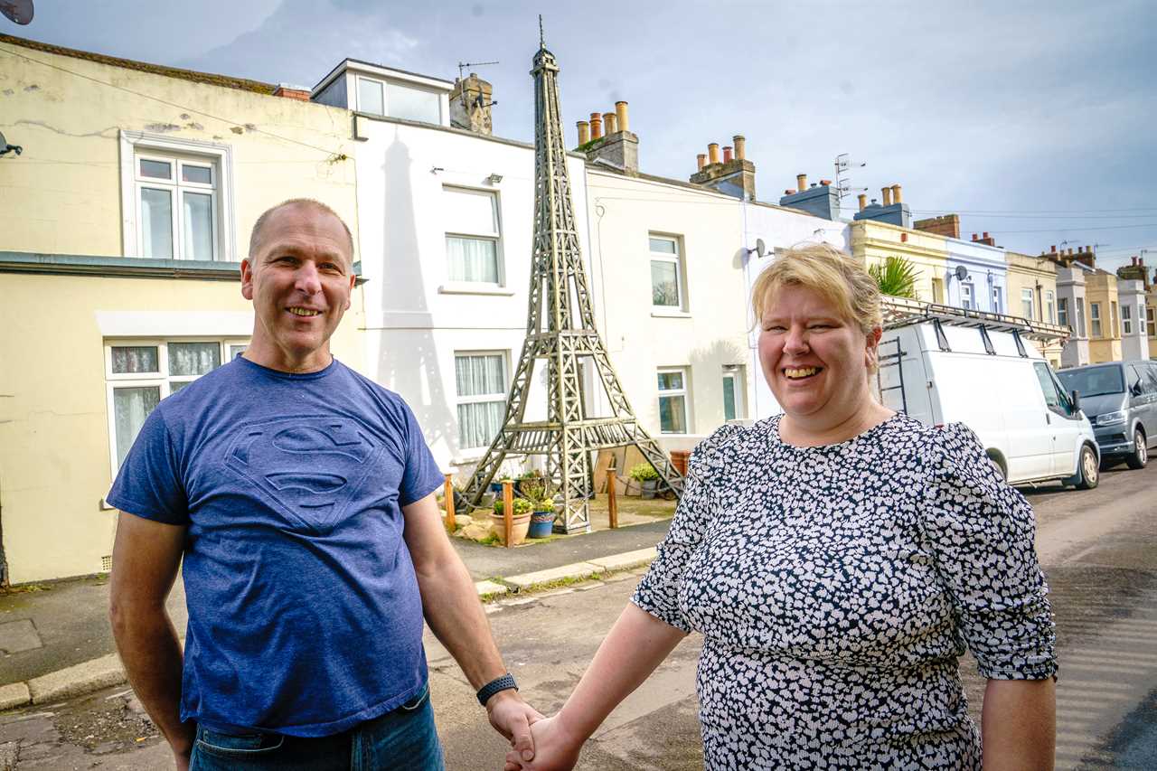 Hopeless romantic ordered to pull down 22ft model of Eiffel Tower he built for wife after Covid scuppered getaway plans