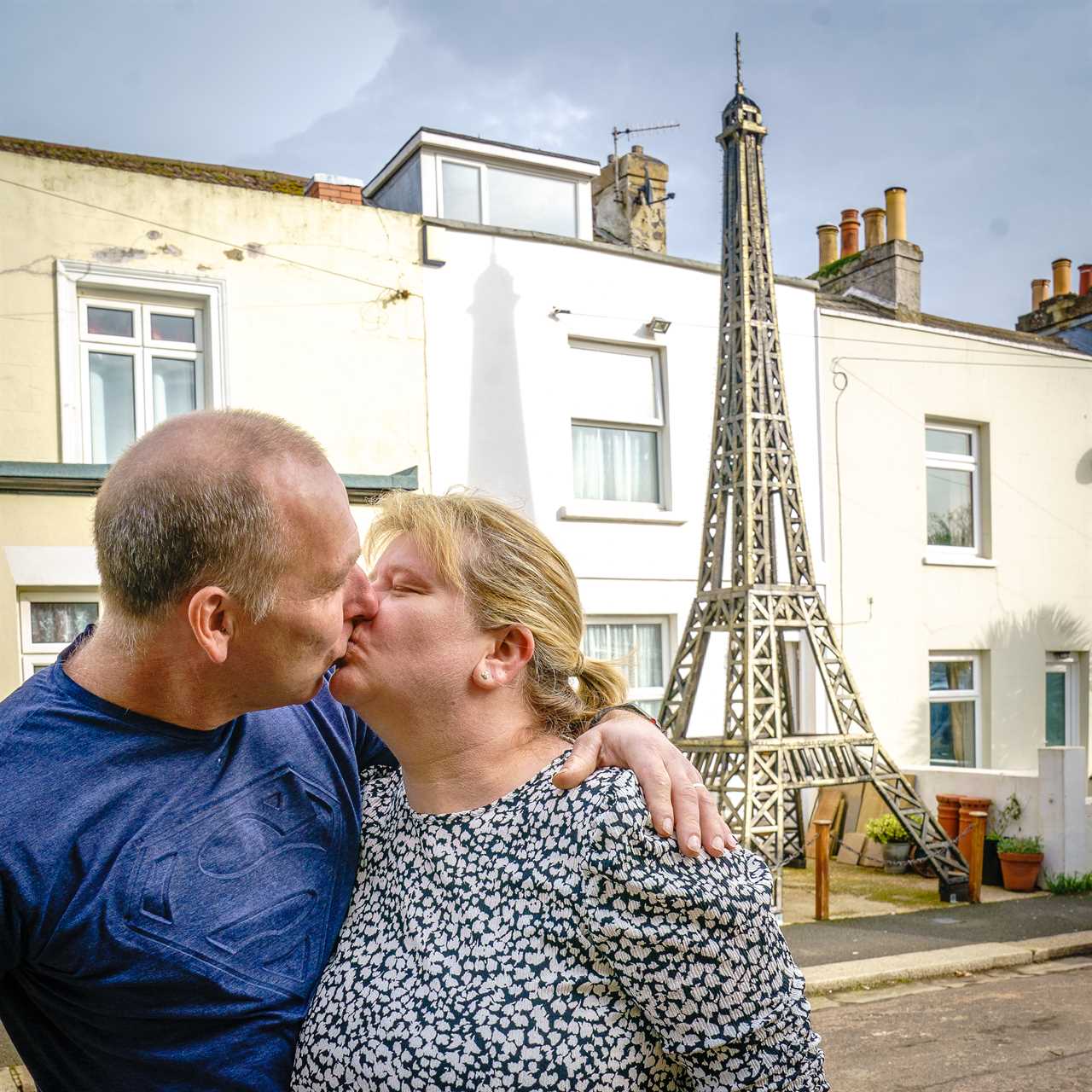 Hopeless romantic ordered to pull down 22ft model of Eiffel Tower he built for wife after Covid scuppered getaway plans