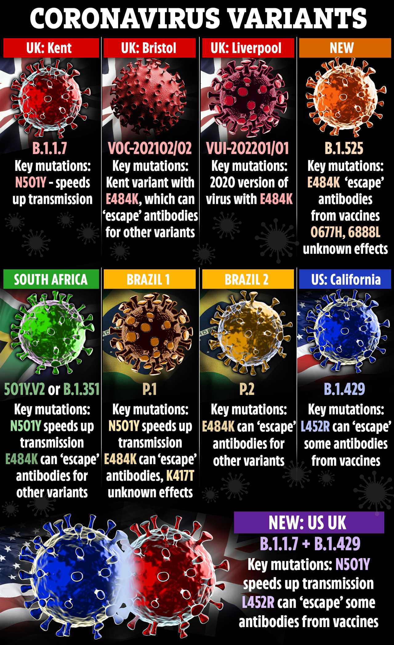 Brazil covid variant now found in 15 countries NOT on UK’s red quarantine list