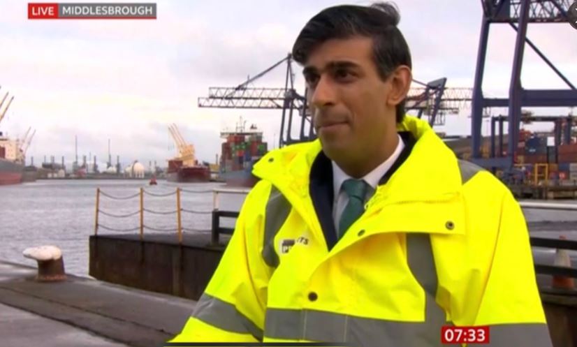 Rishi Sunak hails ‘incredibly exciting’ post-Brexit Freeports as we can finally be ‘uniquely British’ after leaving EU