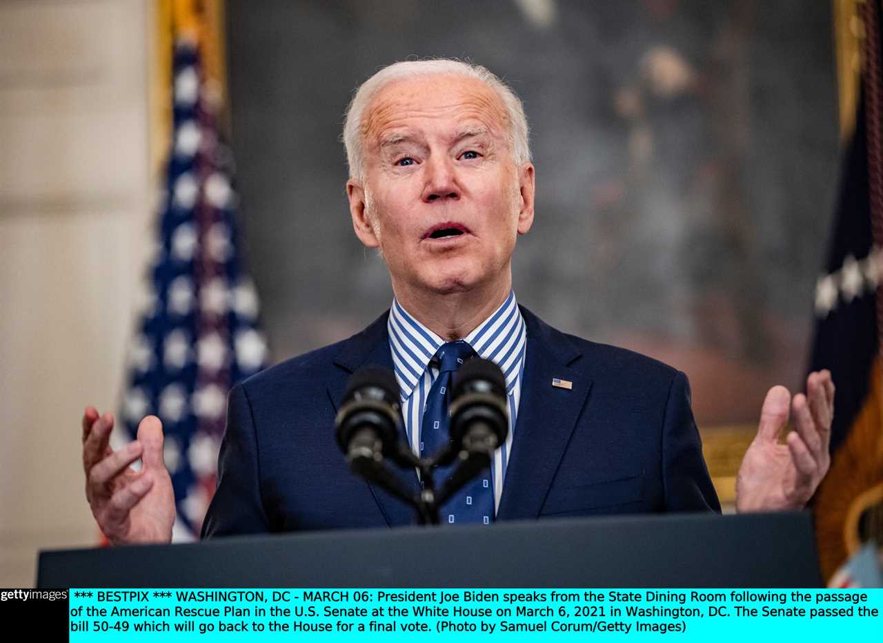 Biden says $1,400 stimulus checks will start arriving THIS MONTH after Senate passed $1.9trillion Covid bill