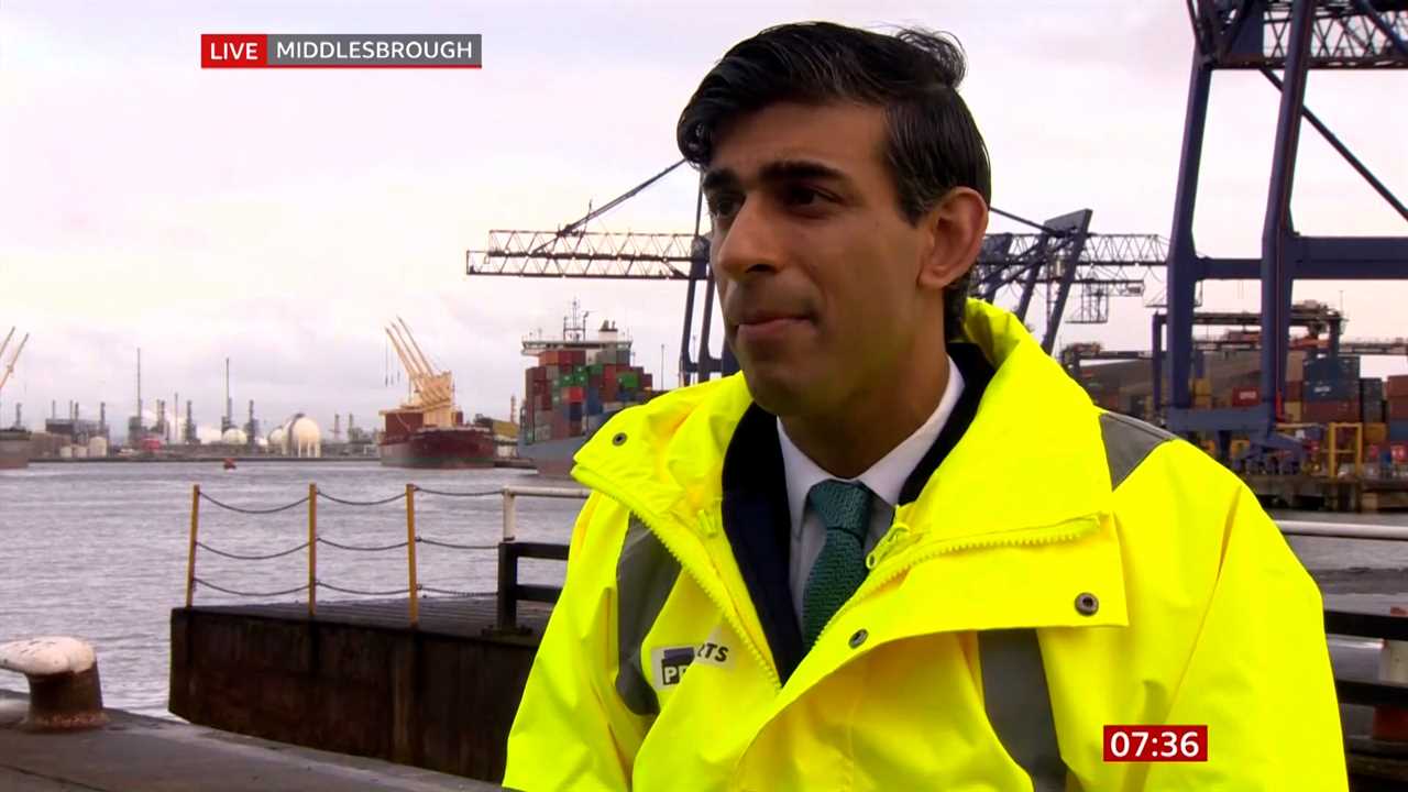 Chancellor Rishi Sunak speaking on BBC Breakfast this morning