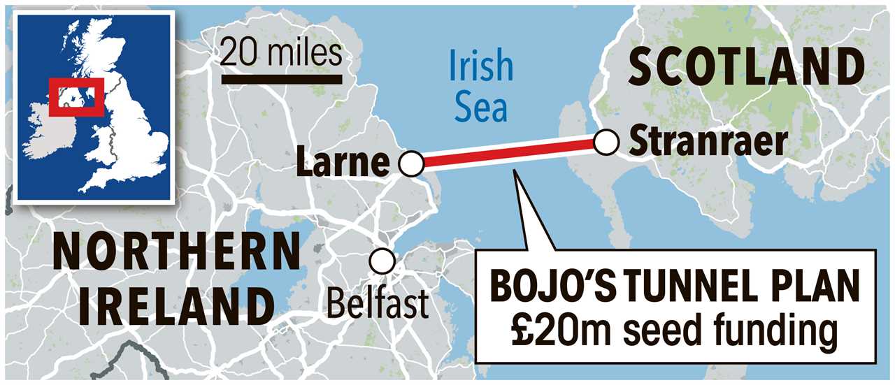 Boris Johnson will slash duty on domestic flights within UK as his dream of Ulster tunnel gets step closer