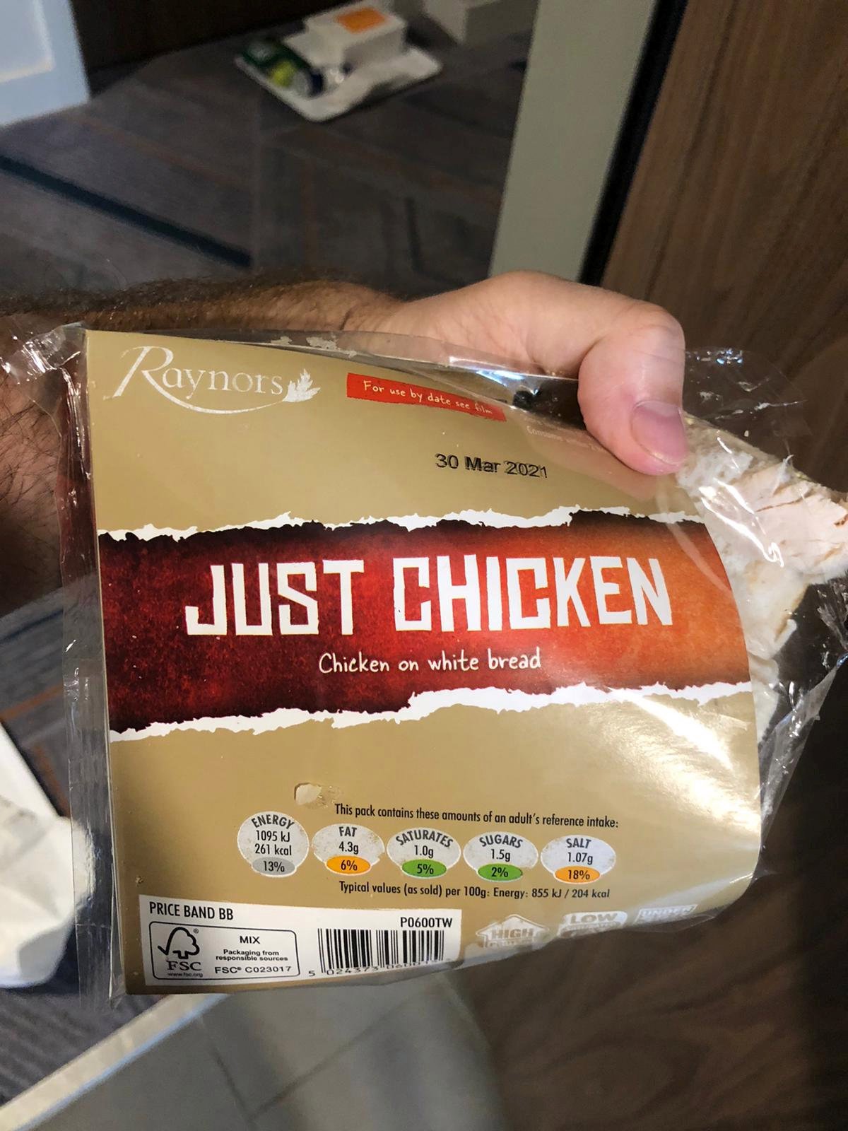 Man in hotel quarantine furious after being served frozen chicken sandwich and kids size meals