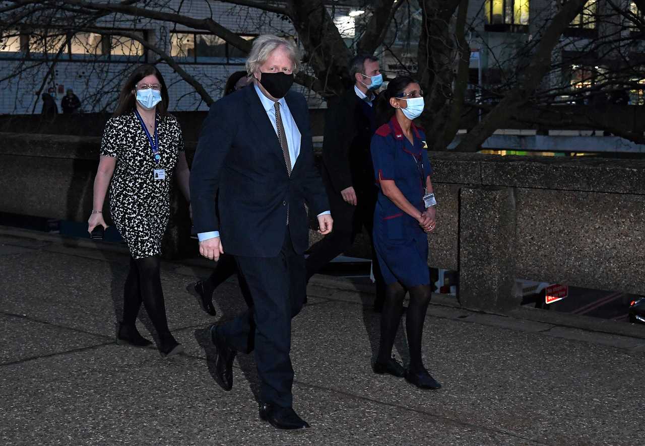 Boris Johnson arrives to get his AstraZeneca vaccine as EU nations scramble to U-turn on jab blockade