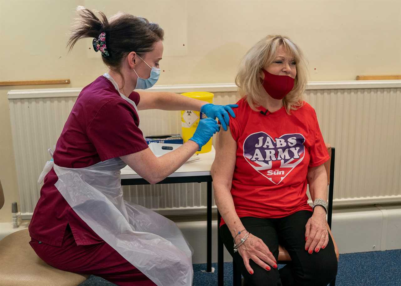 Sherrie Hewson hails The Sun’s ‘amazing’ Jabs Army as she volunteers at vaccination centre