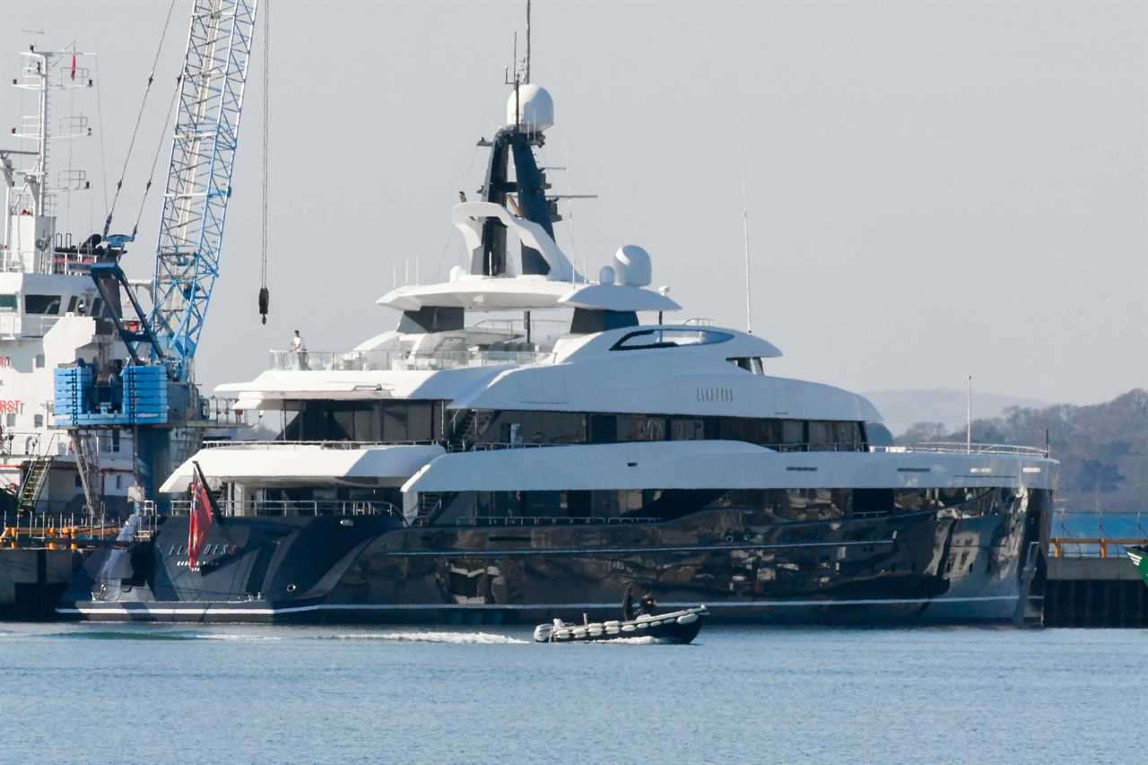 Three superyachts worth a combined £150million arrive in Dorset harbour to see out the pandemic