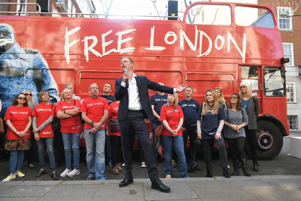 Laurence Fox launches campaign to become Mayor of London by urging Boris Johnson to free capital from lockdown