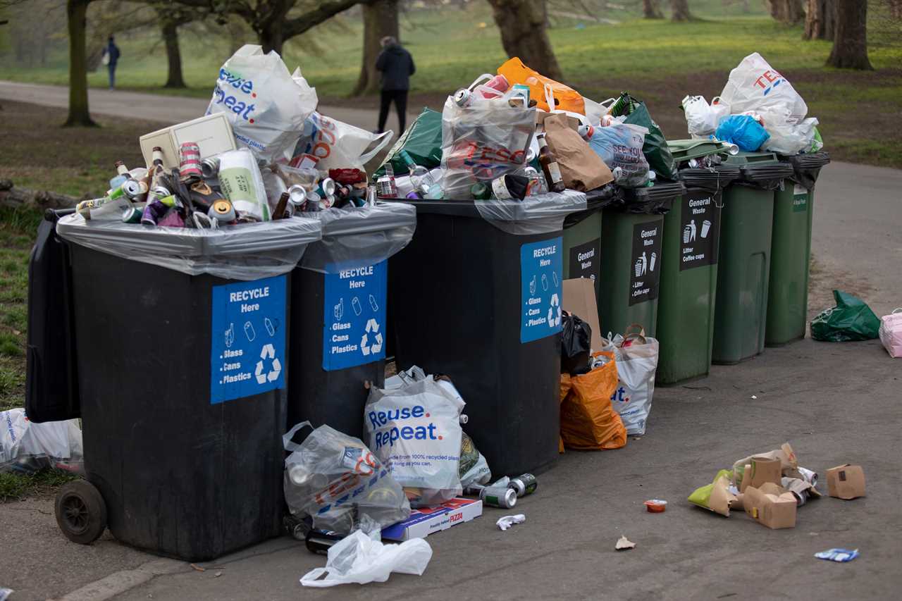 England’s parks, beaches and green spaces strewn with plastic bottles & litter after hottest day of the year