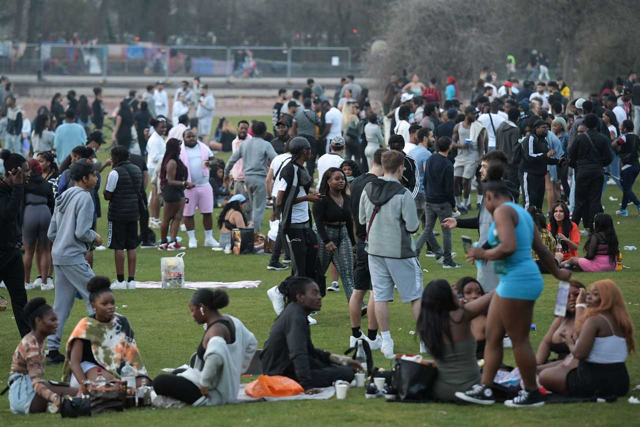 Lockdown extension fears as Brits pack parks and beaches for 24C mini-heatwave and experts warn of infections spike