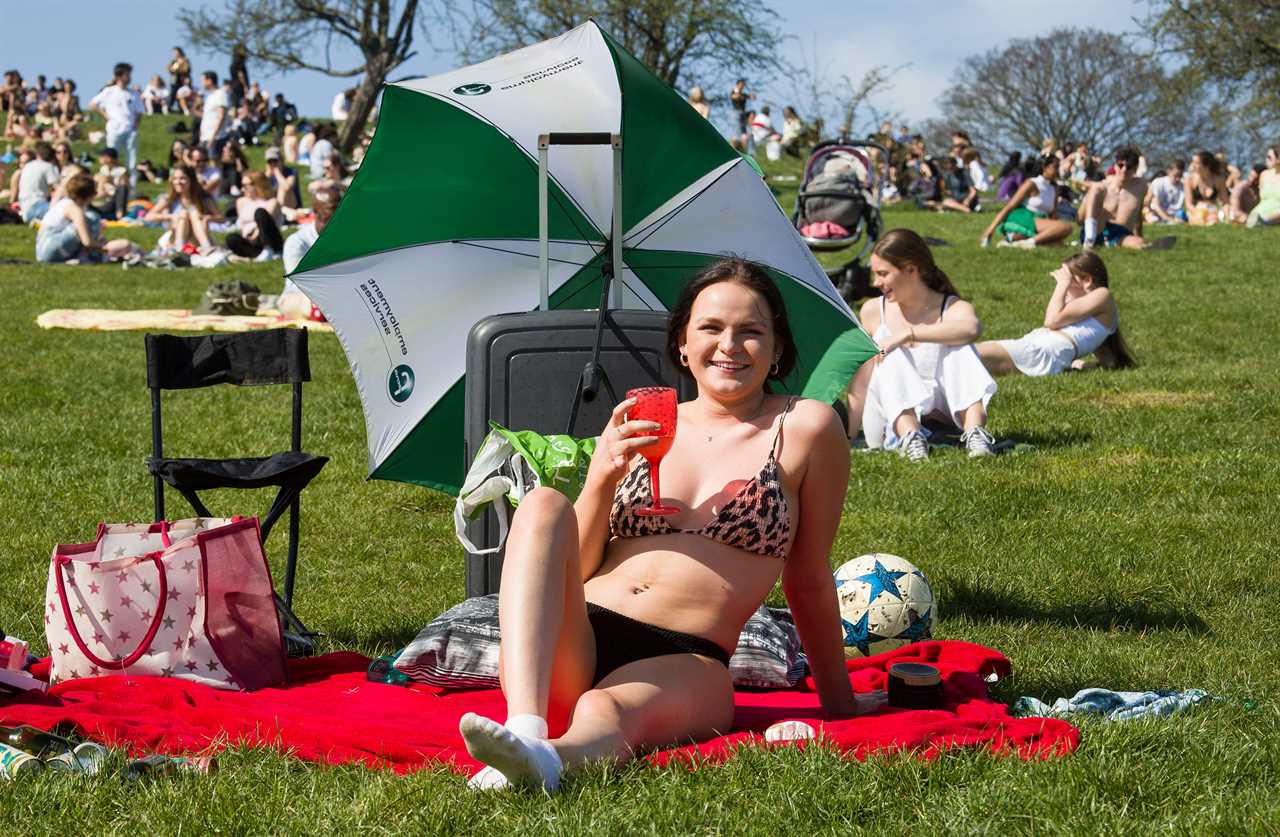 Lockdown extension fears as Brits pack parks and beaches for 24C mini-heatwave and experts warn of infections spike