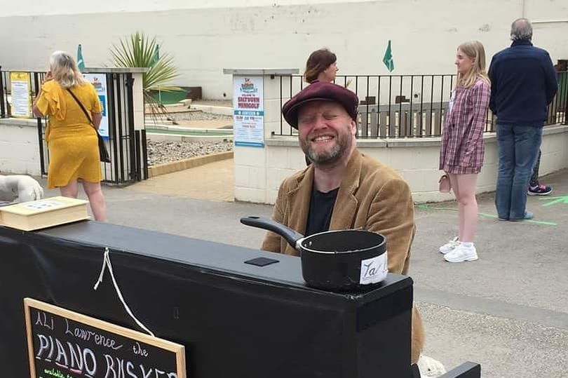 Busker fined £200 for breaking Covid rules by playing his piano in the street