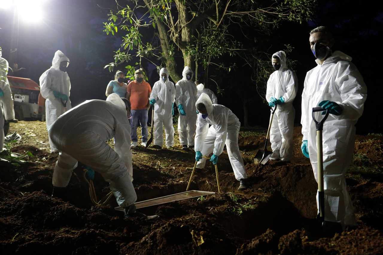 Overflowing Brazil cemetery digs up 1,000 skeletons to make room for more Covid victims as deaths spiral out of control