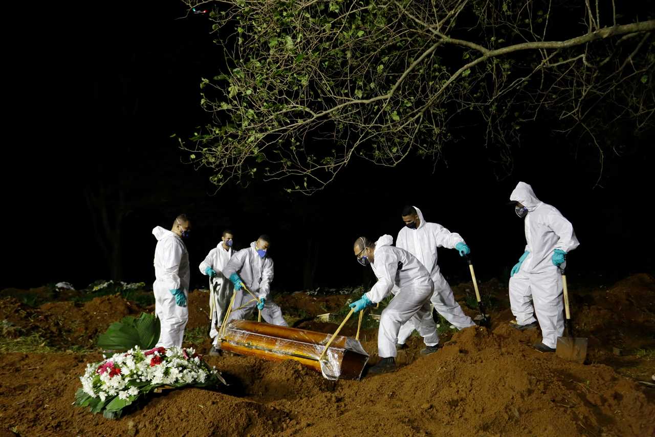 Overflowing Brazil cemetery digs up 1,000 skeletons to make room for more Covid victims as deaths spiral out of control