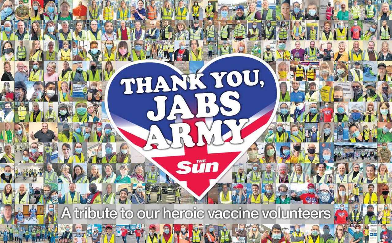 The Sun salutes our magnificent Jabs Army with TV advert tonight during Ant & Dec’s Saturday Night Takeaway