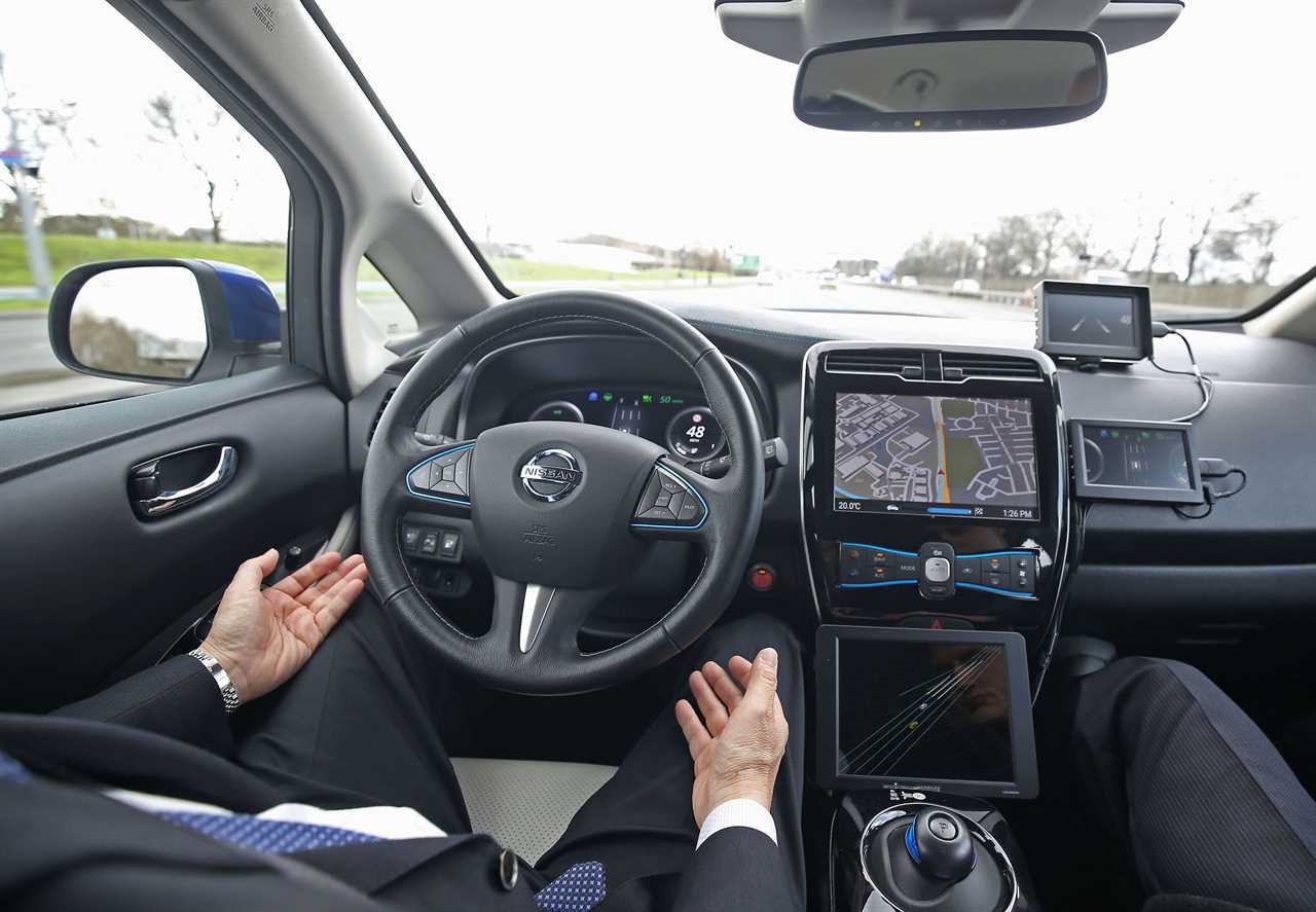 Britain’s roads will have DRIVERLESS cars travelling on them by end of year